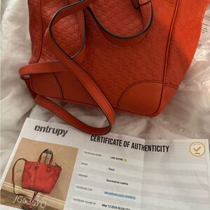 Gucci Orange Leather Women's Bag